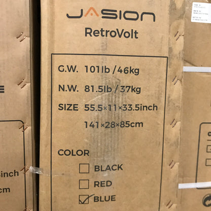 Jasion RetroVolt 750W Electric Bike for Adults (Blue) - PICK UP ONLY