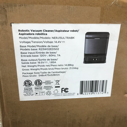 Eureka J15 Pro Ultra Robot Vacuum Cleaner - Black