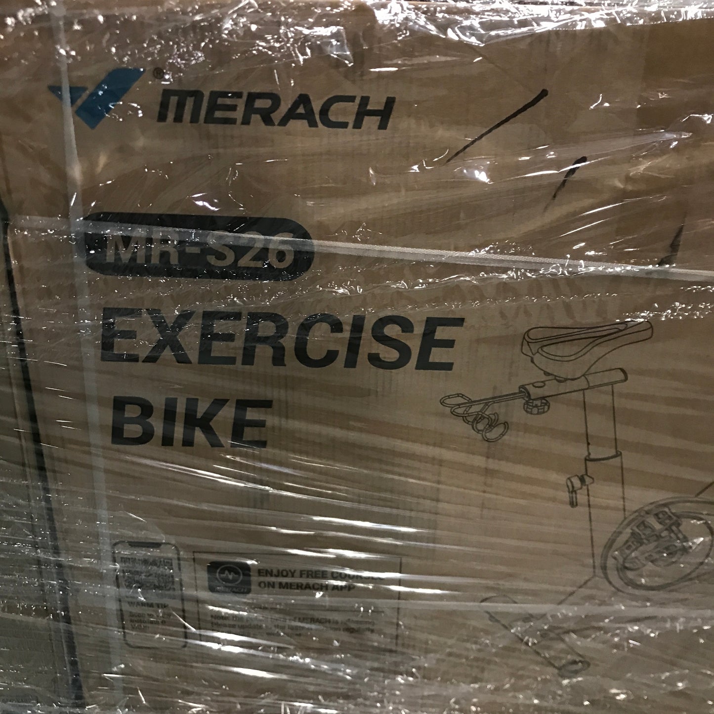 Merach S26 Magnetic Resistance Exercise Bike for Home Use (Black) - PICK UP ONLY