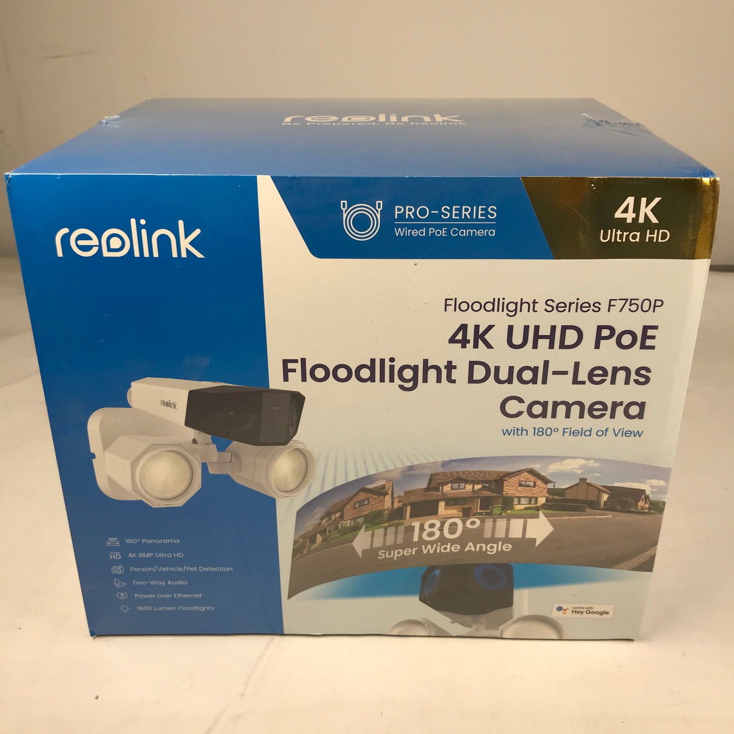 Reolink Floodlight Series F750P - 4K UHD PoE Floodlight Dual-Lens Camera