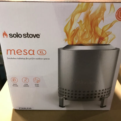 Solo Stove Mesa XL Tabletop Fire Pit - Stainless Steel