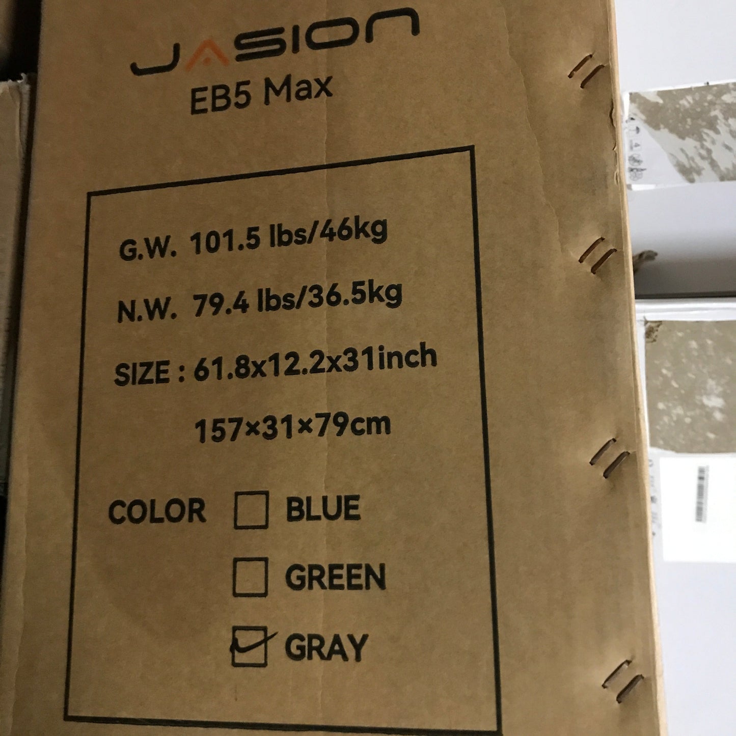 Jasion EB5 MAX Electric Bike for Adults (Gray) - PICK UP ONLY