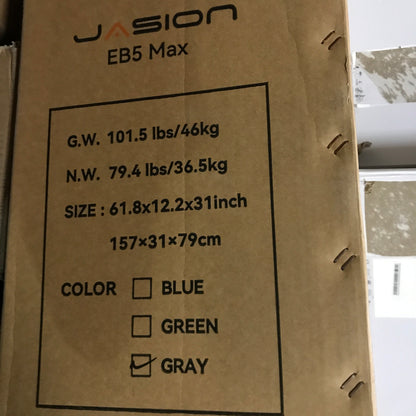 Jasion EB5 MAX Electric Bike for Adults (Gray) - PICK UP ONLY
