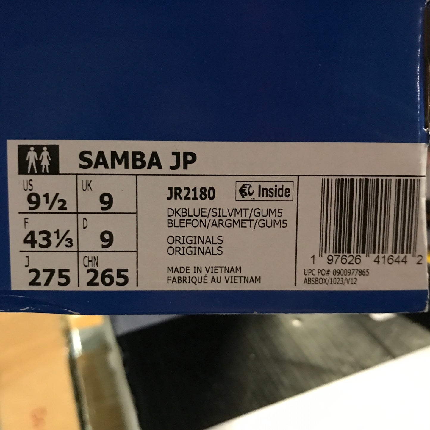 adidas Samba JP Men's Shoes - Navy/Silver