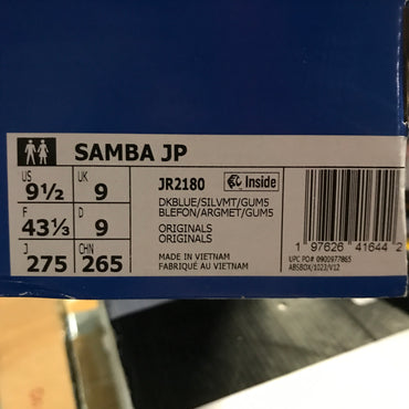 adidas Samba JP Men's Shoes - Navy/Silver