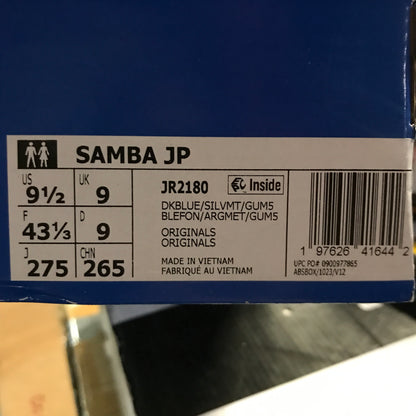 adidas Samba JP Men's Shoes - Navy/Silver