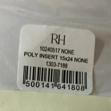 Restoration Hardware (RH) Indoor-Outdoor Pillow Insert 15" x 24"