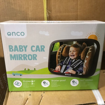 Onco Baby Car Mirror for Back Seat - 2 Pack