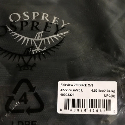 Osprey Fairview 70 Travel Pack Women's Fit - Black