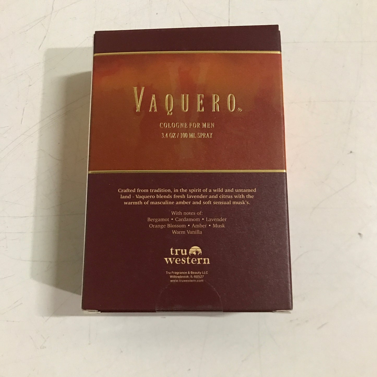 Tru Fragrance Beauty Vaquero Cologne for Men 100mL