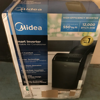 Midea 14,000 BTU /12000 SACC BTU DUO Smart Inverter Portable Air Conditioner - PICK UP ONLY