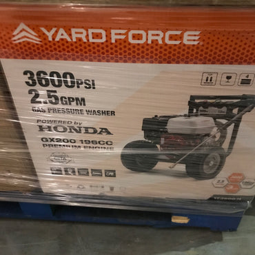 Yard Force 3600 PSI 2.5 GPM Pressure Washer