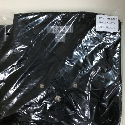 Texx Men's Long Sleeve 100% Cotton Twill Shirt - Black