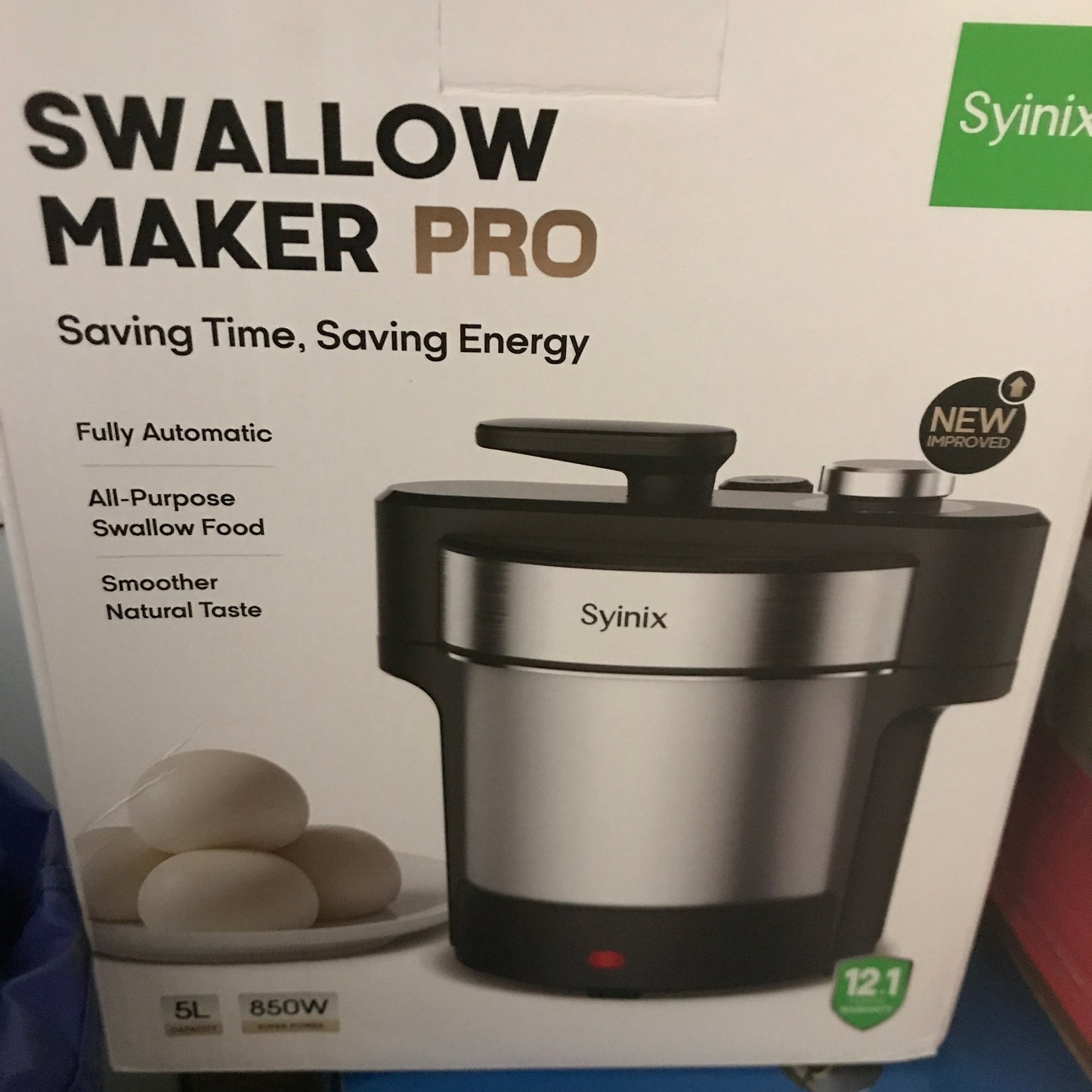 Syinix Swallow Maker Pro - Automatic African Food Swallow Mixer for Fufu