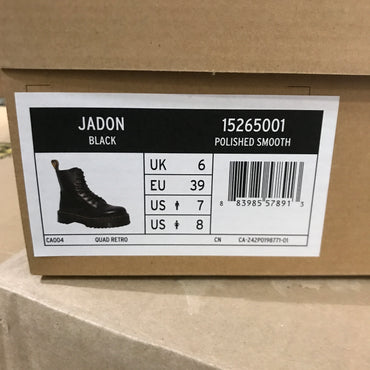 Dr. Martens Jadon Boot Smooth Leather Platforms - Black