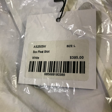 Smythe Box Pleat Shirt - Optic White