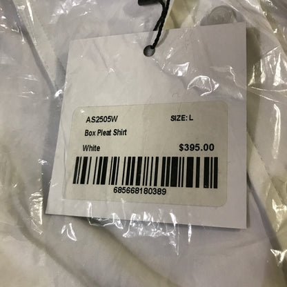 Smythe Box Pleat Shirt - Optic White