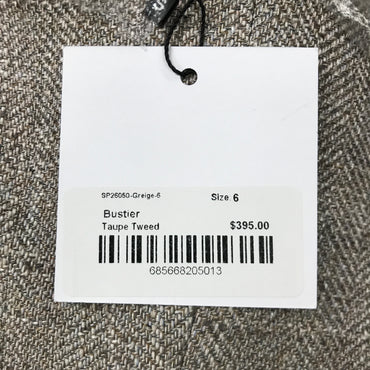 Smythe Bustier - Taupe Tweed