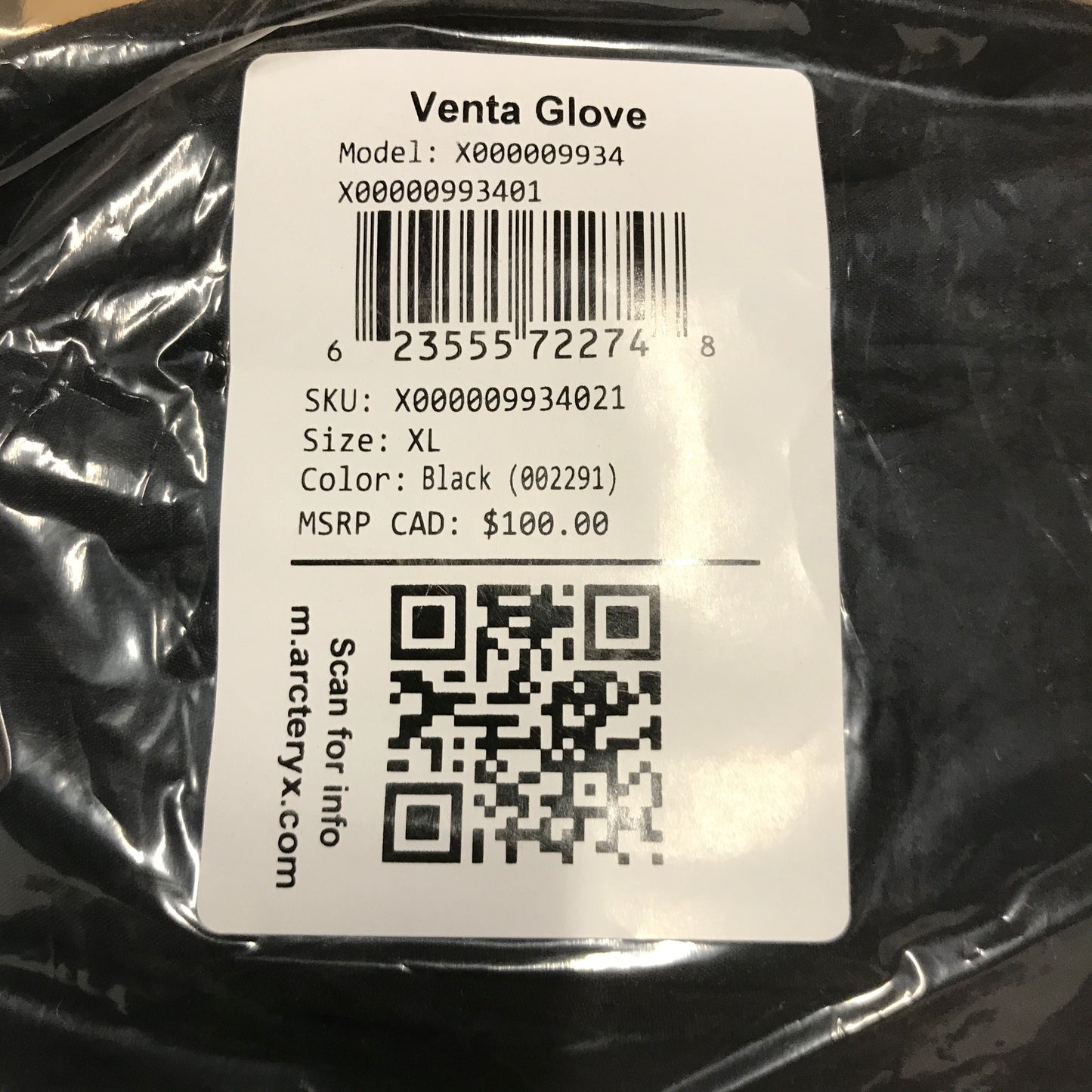Arc'teryx Venta Glove - Black