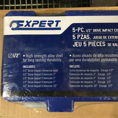 Mac Tools Expert 5-PC. 1/2" Drive Impact Extension and Universal Joint Kit