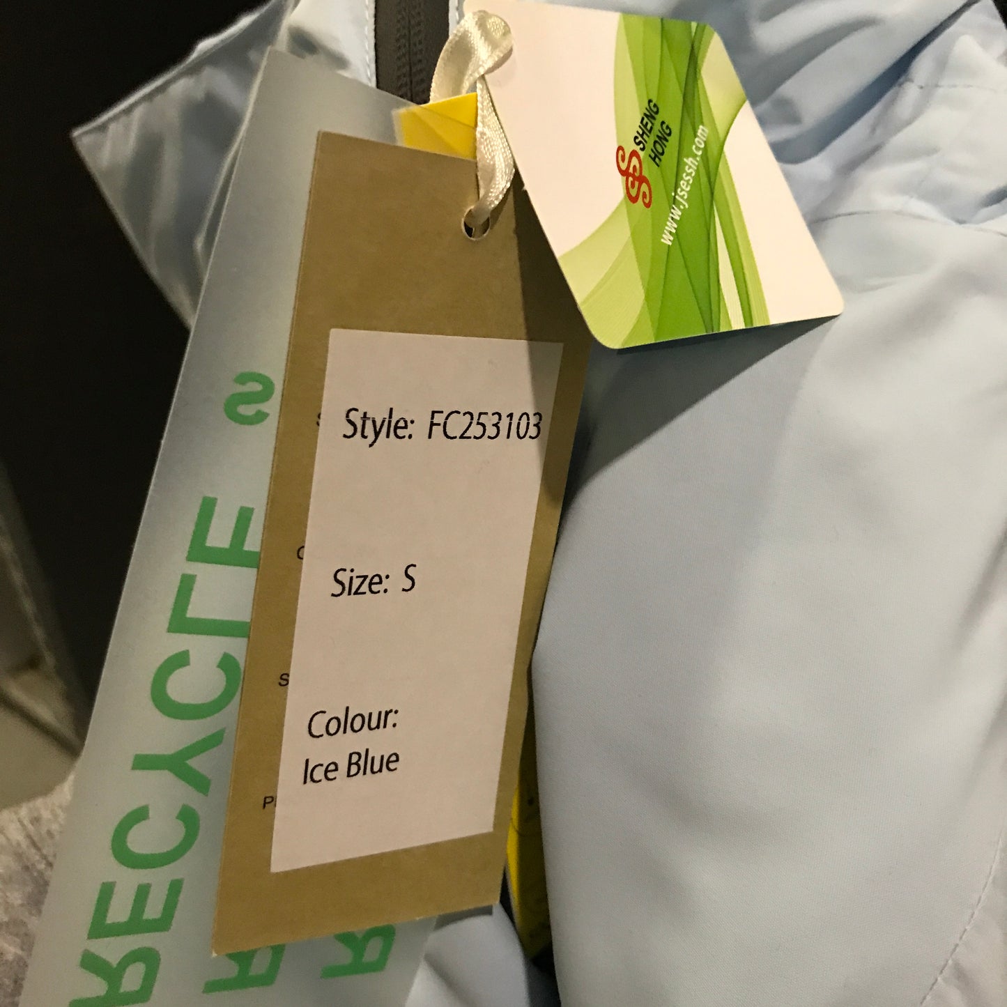 Ice Blue Rainjacket / Ski Jacket