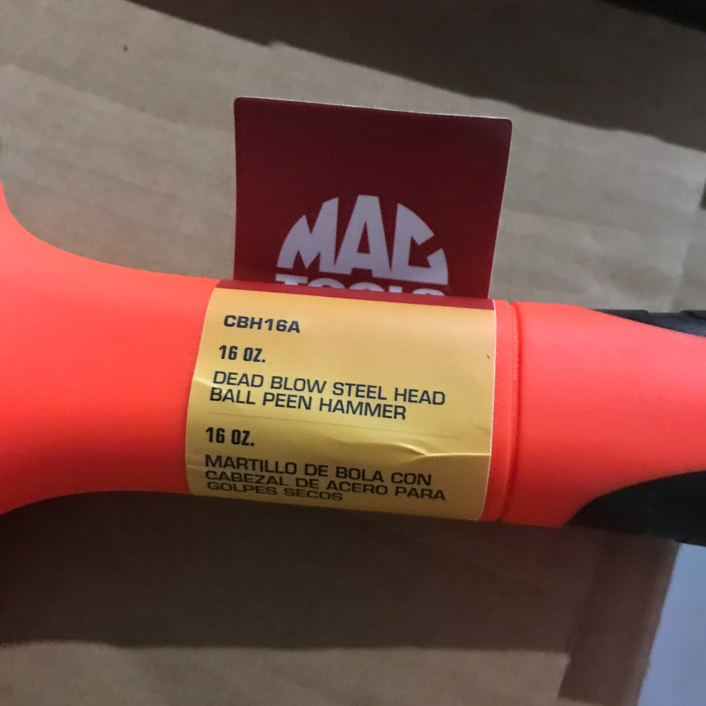 Mac Tools 16 oz. Dead Blow Ball Peen Hammer (CBH16A)