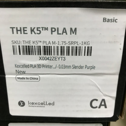 kexcelled 3D Printer Filament THE K5 PLA M-1.75-SRPL-1KG - Slender Purple