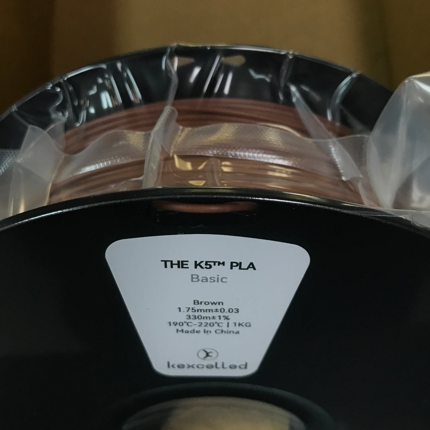 kexcelled 3D Printer Filament THE K5 PLA-1.75-BN-1KG - Brown