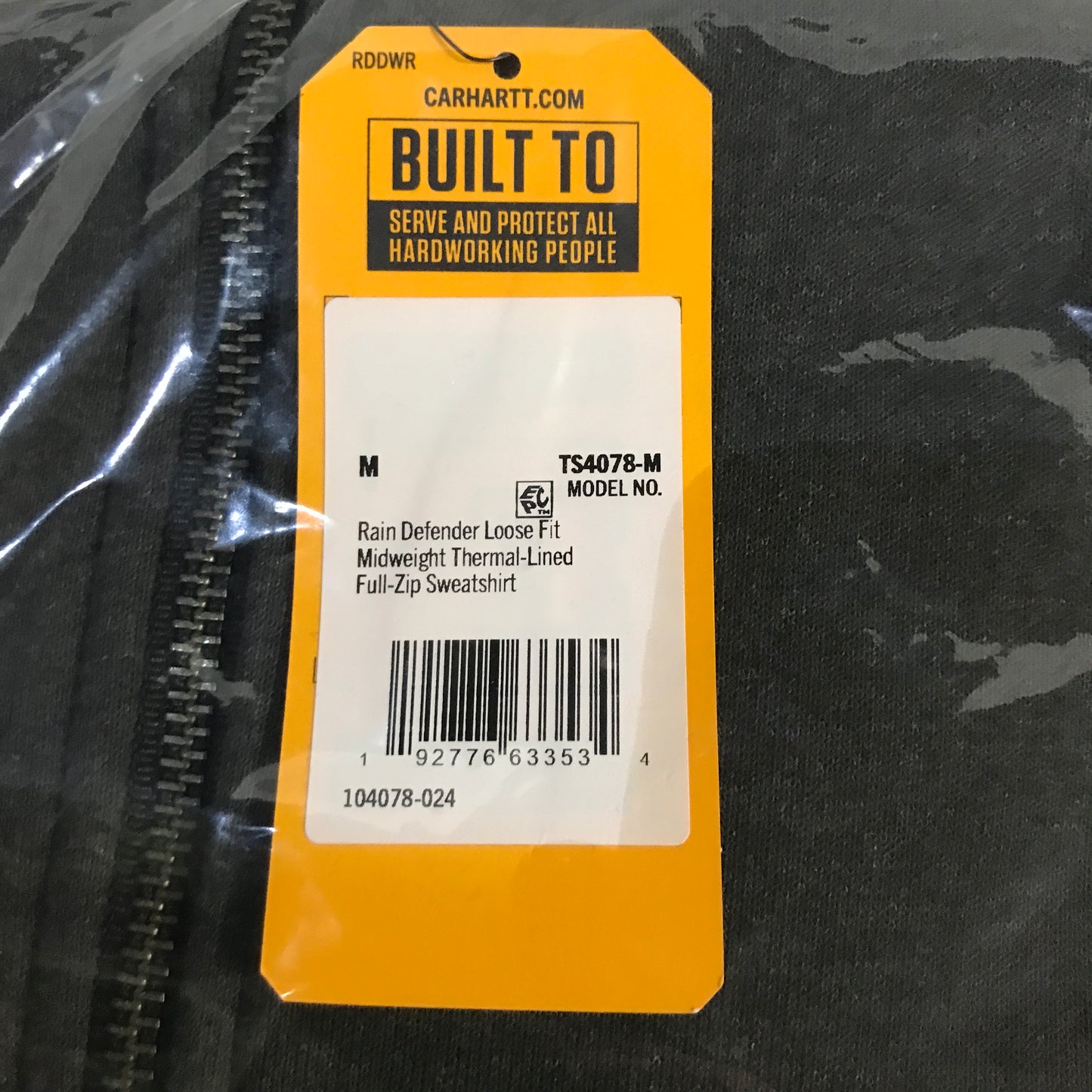 Carhartt Paxton Thermal-Lined Full-Zip Sweatshirt - Carbon Heather