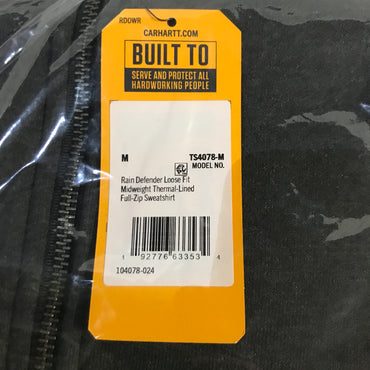 Carhartt Paxton Thermal-Lined Full-Zip Sweatshirt - Carbon Heather