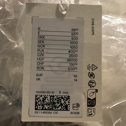 COS Draped-Collar Cotton Blouse Women's - White