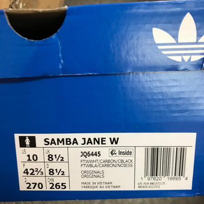 Adidas Samba Jane Shoes - cloud white/carbon/core black