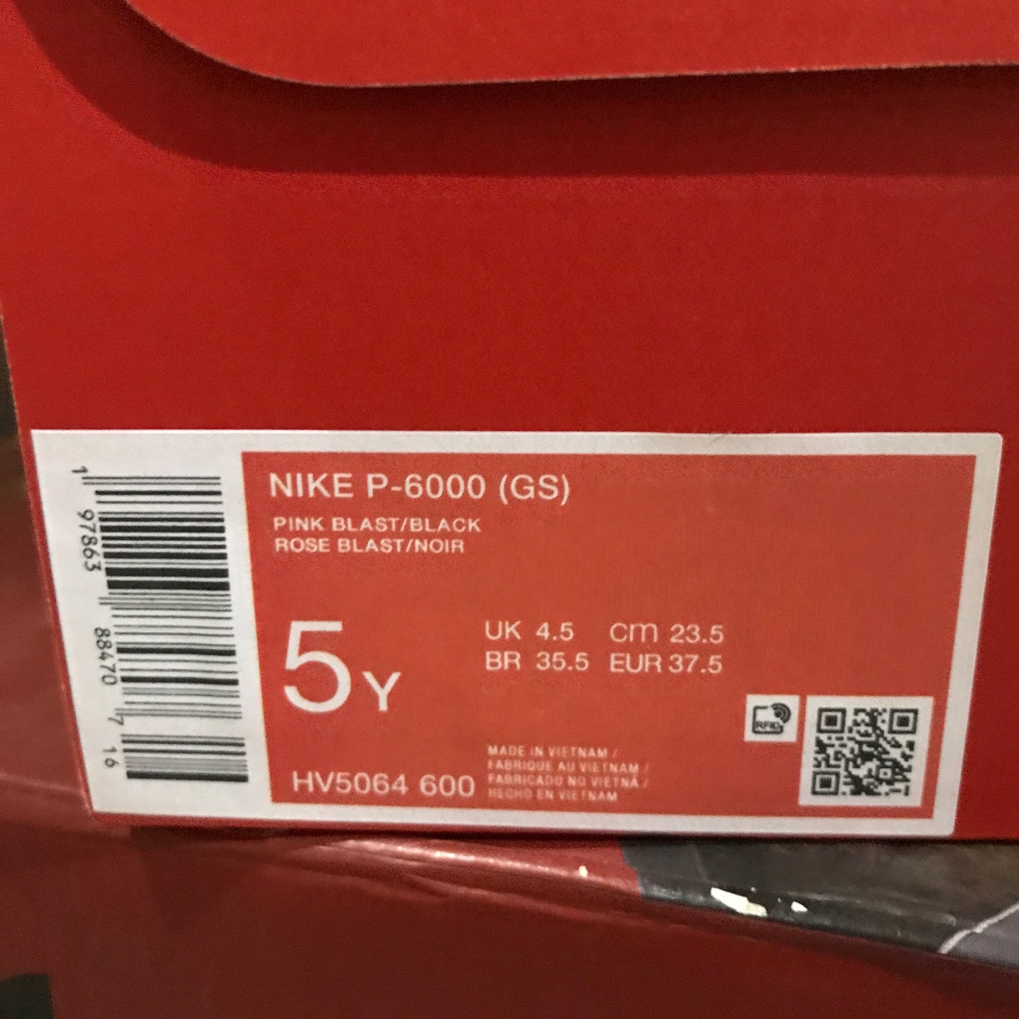 Nike P-6000 (GS) - Pink Blast/Black/Metallic Silver
