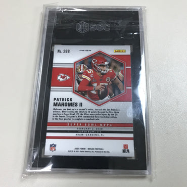 2021 Panini Mosaic #288 Patrick Mahomes II Super Bowl Mvps Silver Prizm - SGC 10 GEM