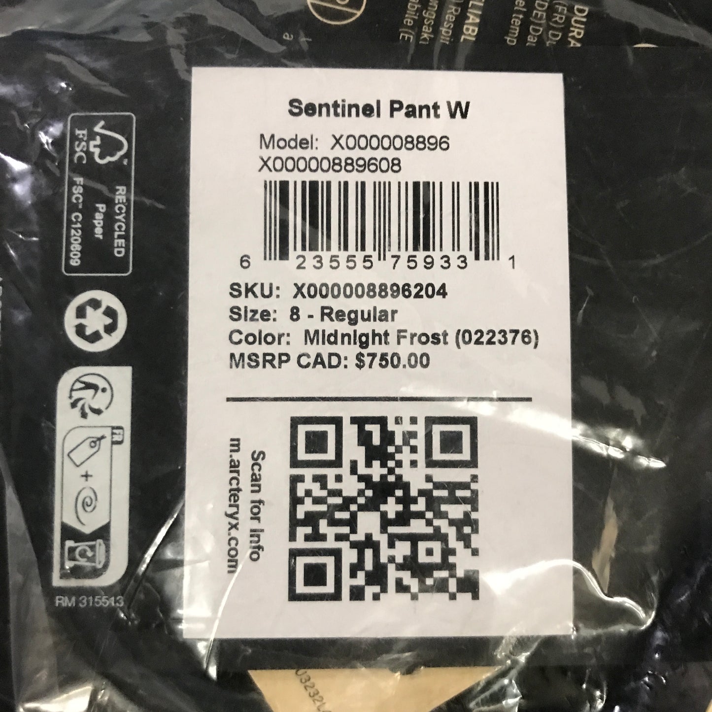 Arc'teryx Sentinel Pant Women's - Midnight Frost