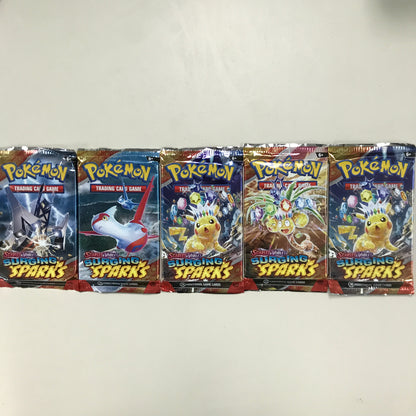 Pokemon Scarlet & Violet Surging Sparks Sleeved Booster Pack- Box of 5