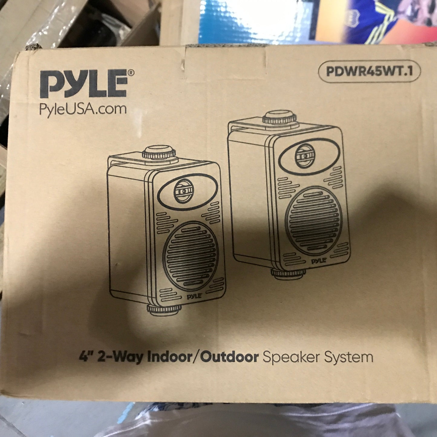 Pyle Outdoor/Indoor Speakers, 2-Way Full Range Waterproof Speaker System White