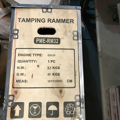 HOC RM32 Super Lightweight Jumping Jack Tamping Rammer - Honda GX35, 2922 Lbf Pound Force