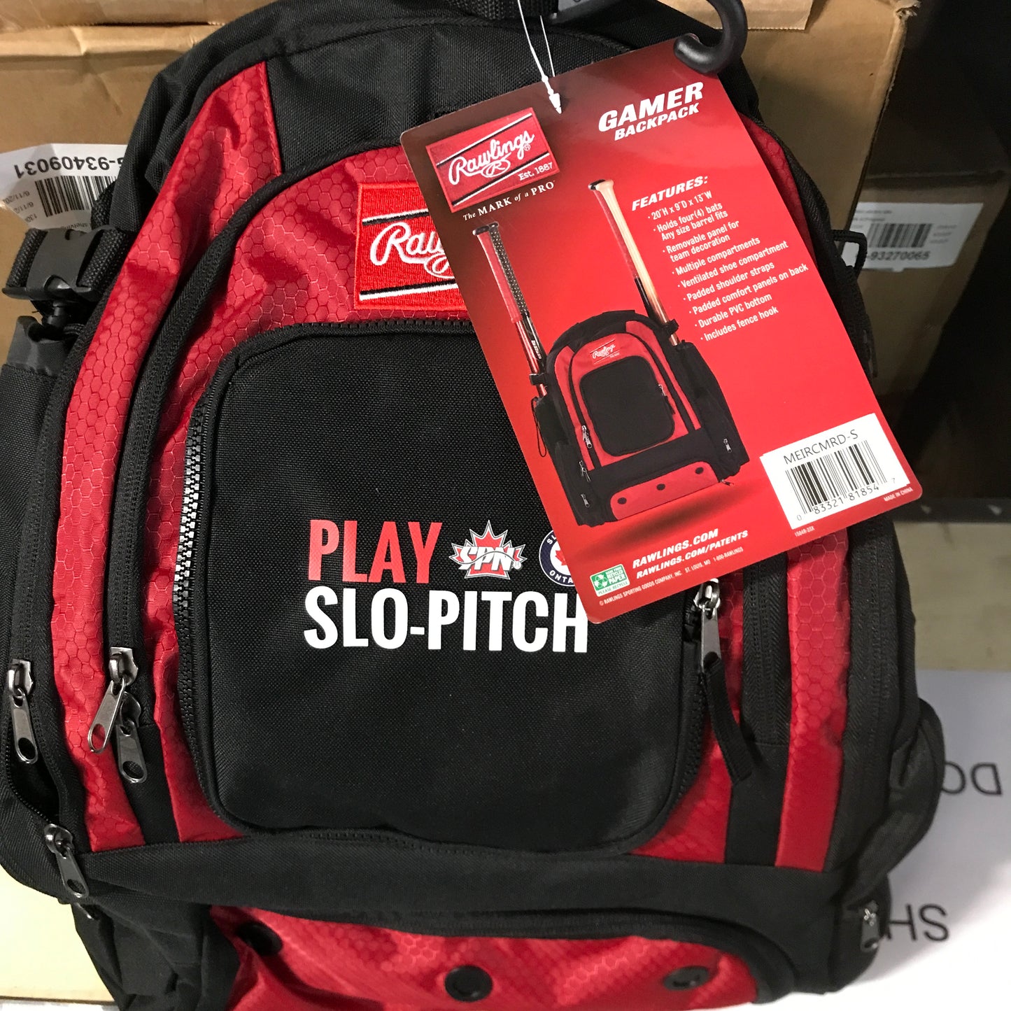 Rawlings Gamer Baseball Slo-Pitch Backpack