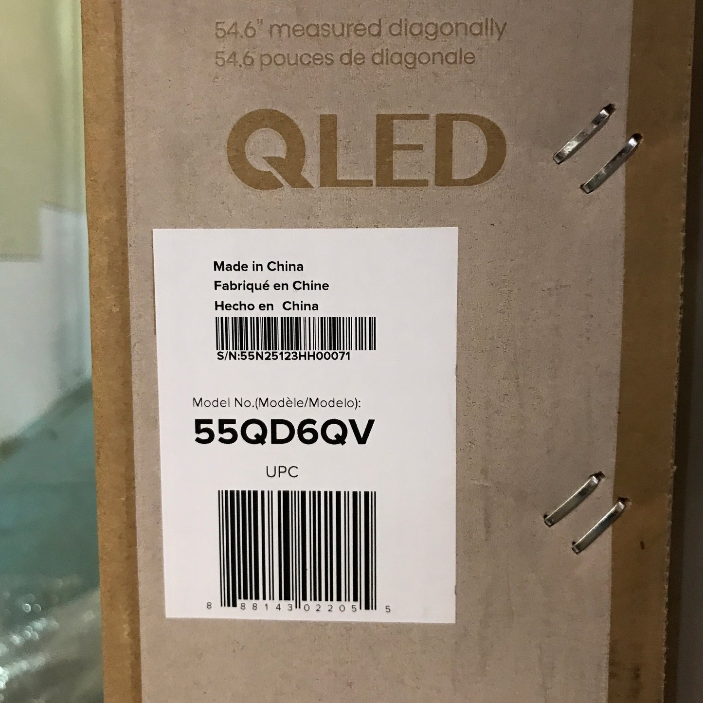 Hisense 55" Class QD6QV Series 4K UHD QLED TV - PICK UP ONLY