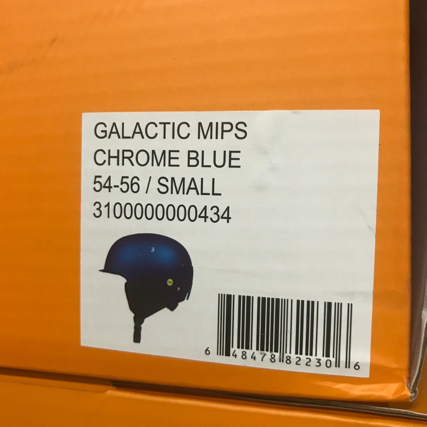 Spy Optic Galactic Mips Snow Helmet - Chrome Blue