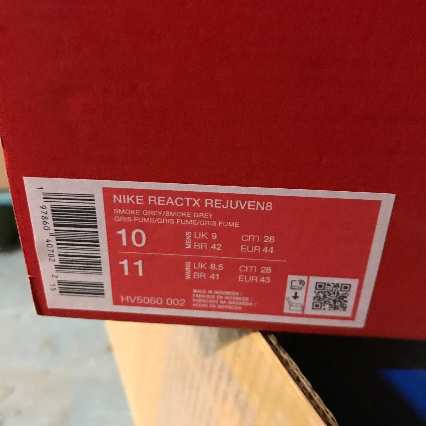 Nike ReactX Rejuven8 Men's Slides - Smoke Grey