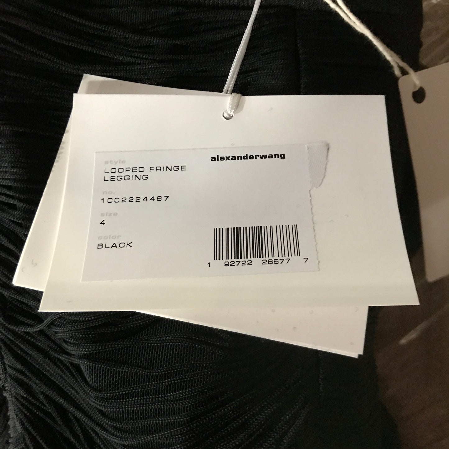 Alexander Wang Looped Fringe Leggings - Black