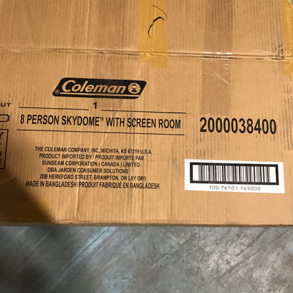 Coleman 8-person Skydome Tent with Screen Room