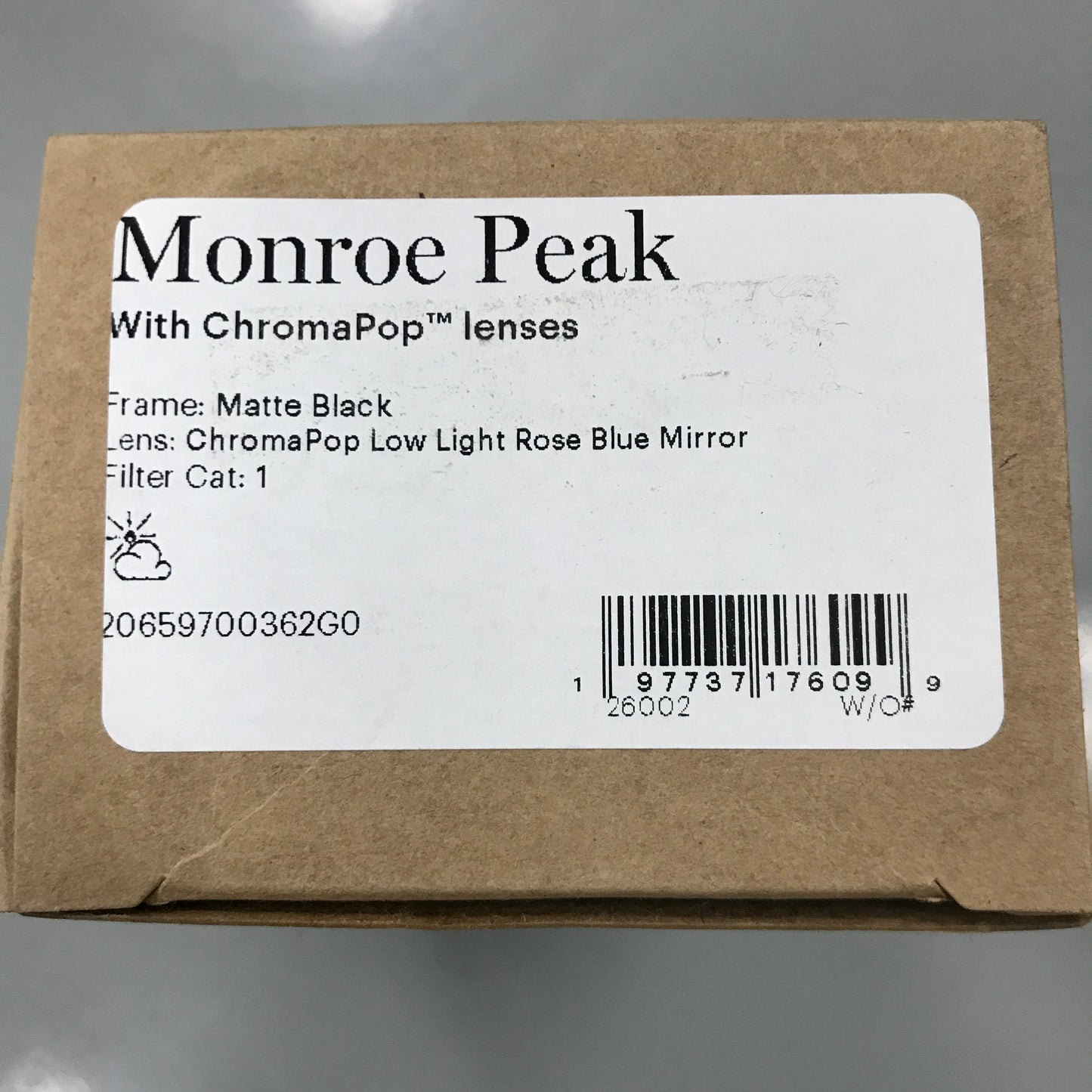 Smith Monroe Peak Sunglasses - Matte Black / ChromaPop Low Light Rose Blue Mirror