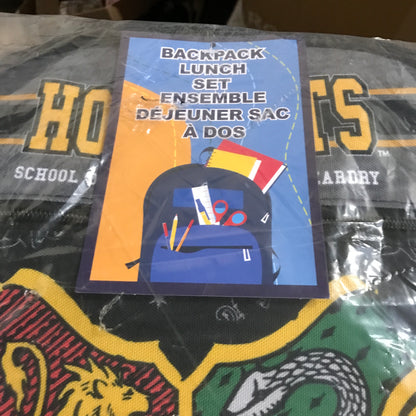 Harry Potter Hogwarts House Crest Lunch Bag 16" Backpack Set