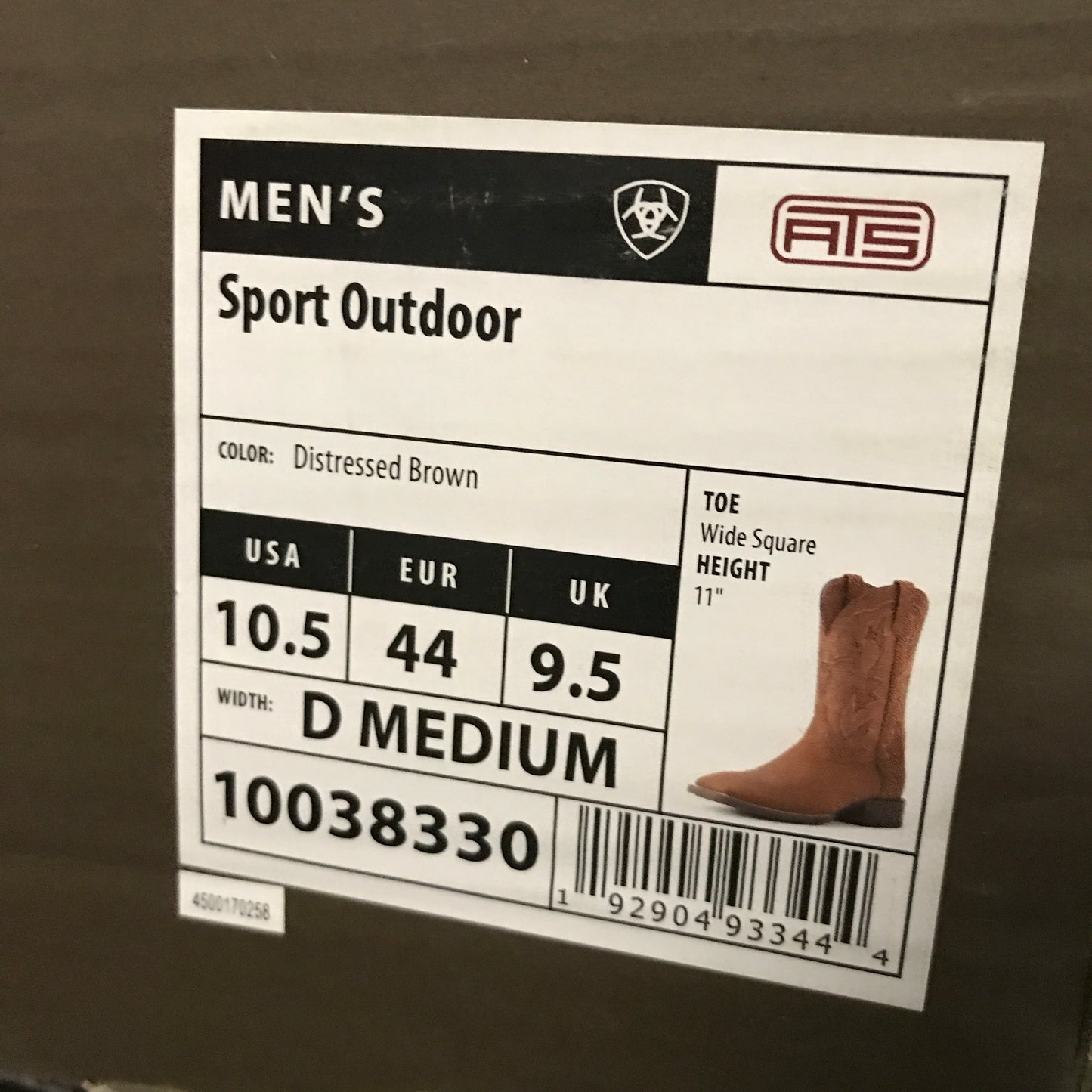 Ariat Sport Outdoor Cowboy Boot