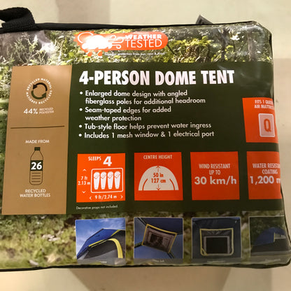 Ozark Trail 4-Person Dome Tent - Blue