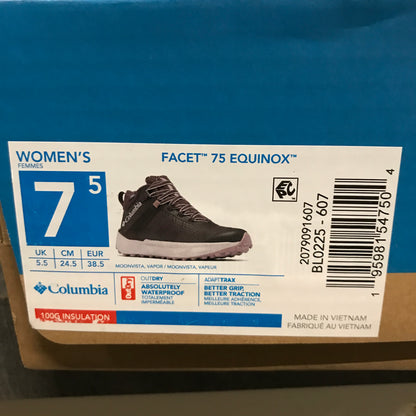 Columbia Women's Facet 75 Equinox Hiking Shoe - Moonvista/Vapor