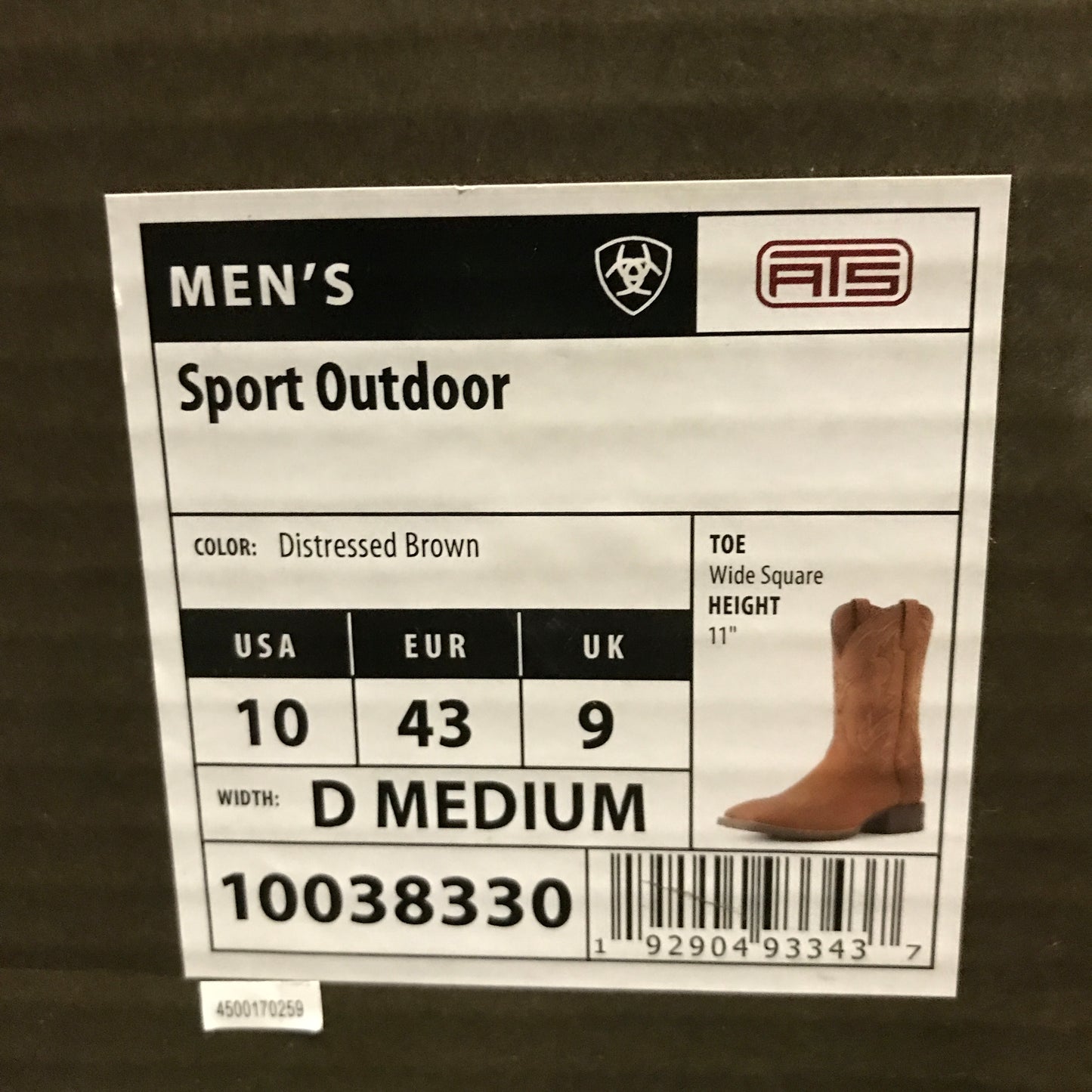 Ariat Sport Outdoor Cowboy Boot